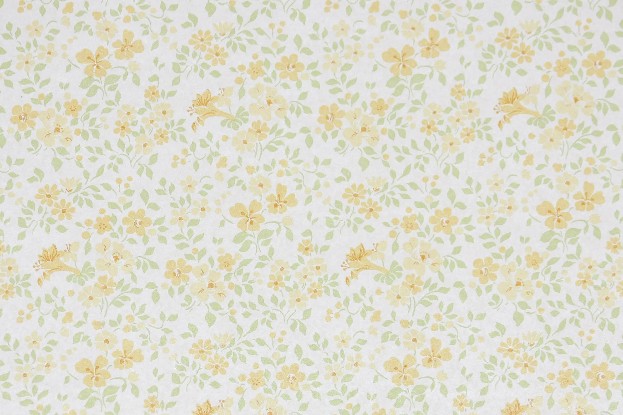 1980s Floral Vintage Wallpaper