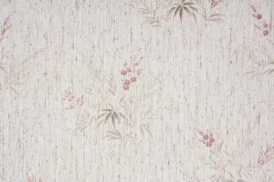 1980s Floral Vintage Wallpaper