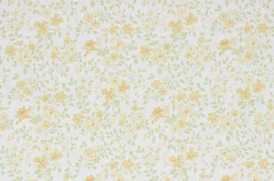 1980s Floral Vintage Wallpaper