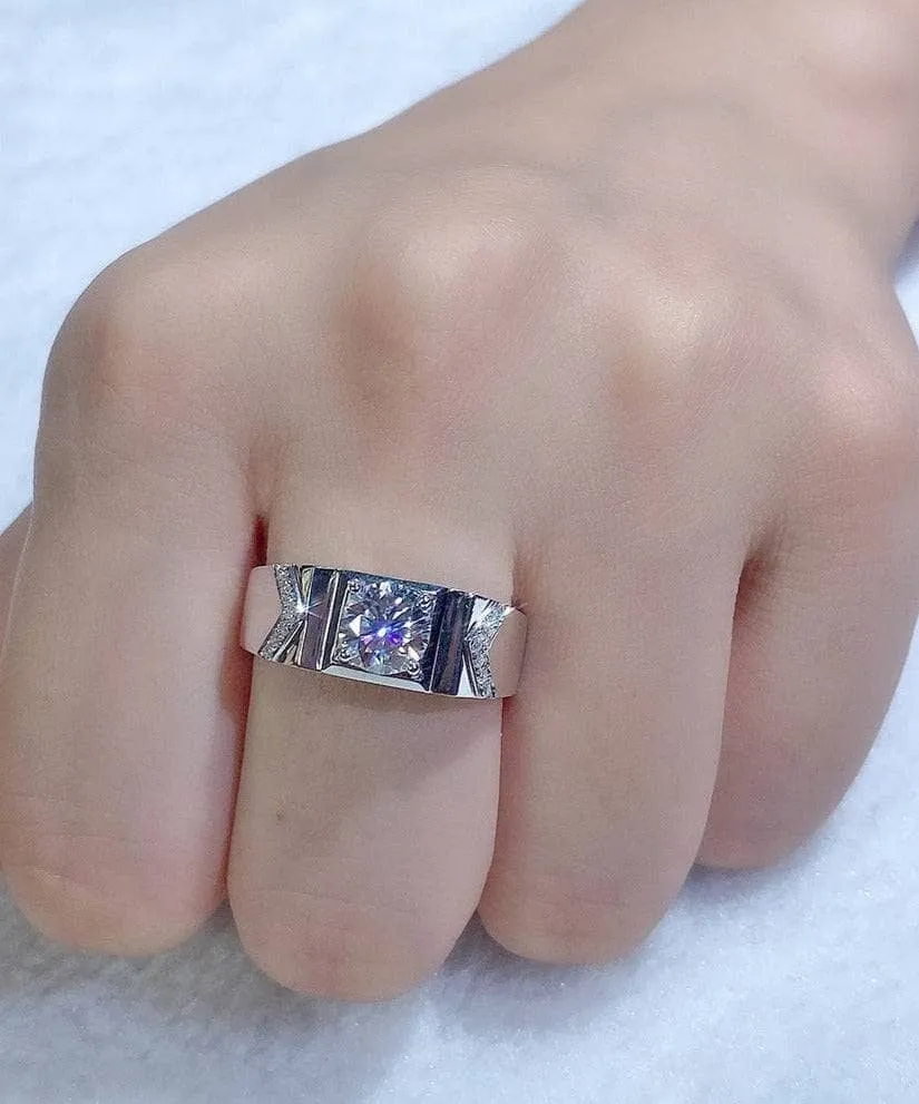 1ct Round Diamond Simple Classic Ring