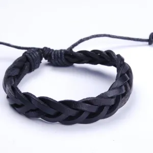 2013-2014 Fashion Popular Hemp Flowers Weave Leather Bracelets,Neutral Bracelet Jewelry,sold 10pcs per pkg