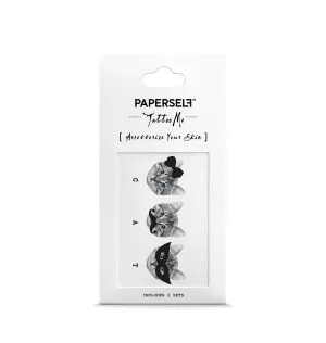 3 of a Kind Cats Temporary Tattoo