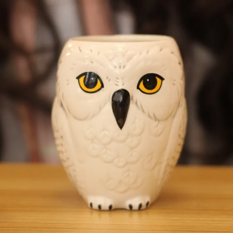 3D Animal Cups Owl Mug Ceramic Mug Coffee Cup Cute Office Mugs