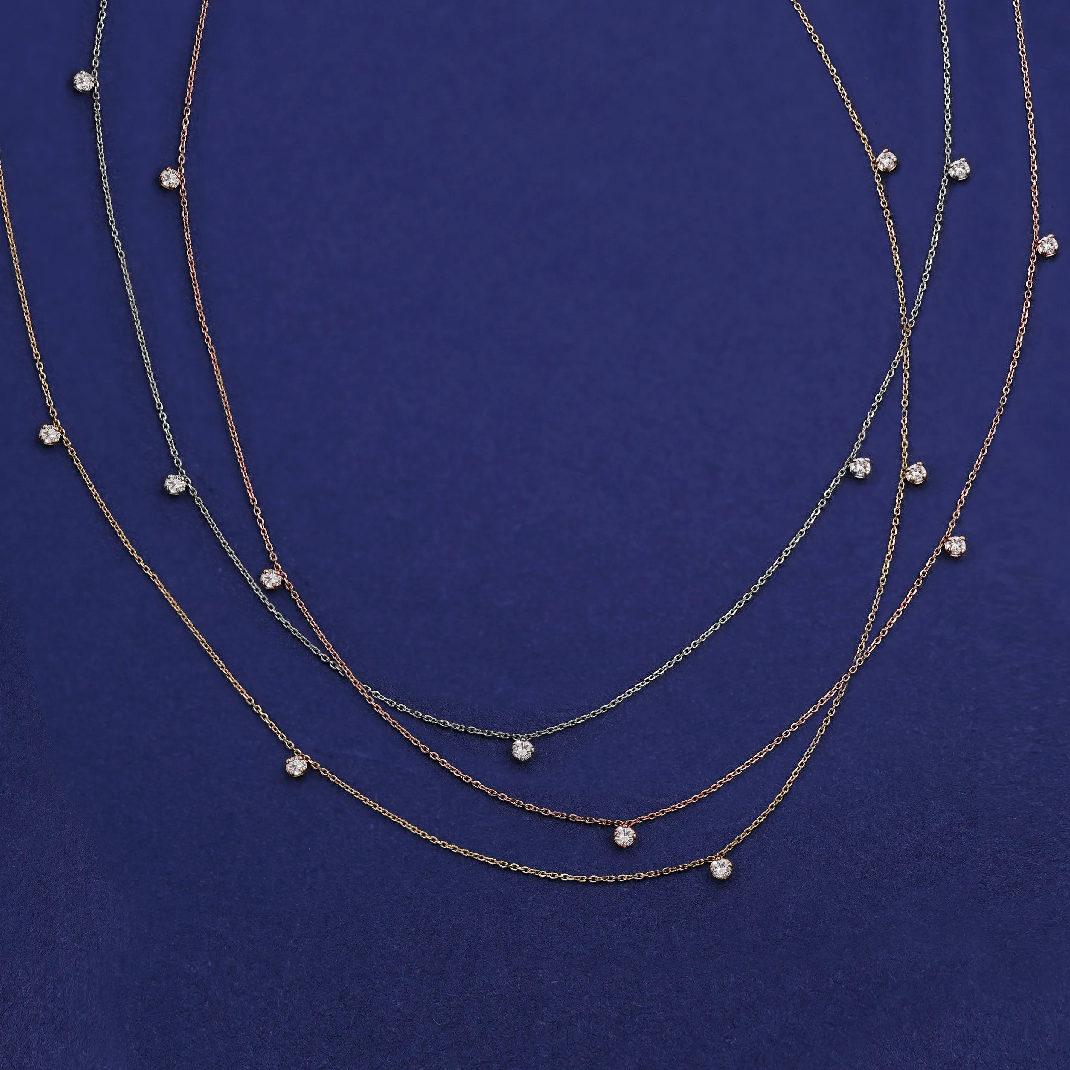 5 Diamond Cable Necklace