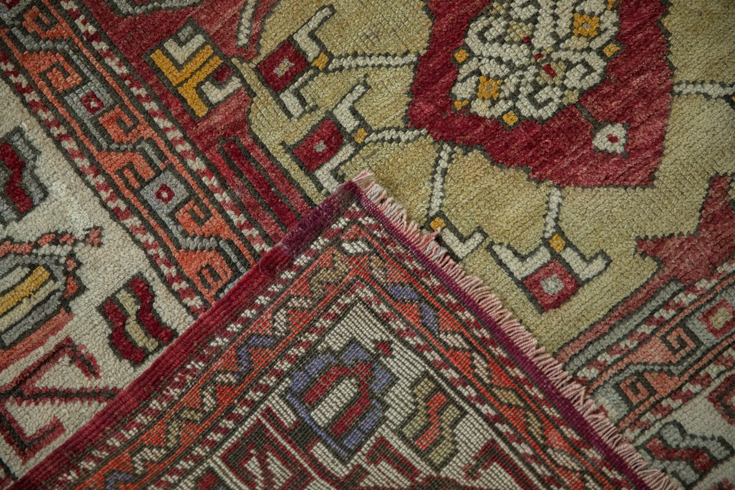5.5x6.5 Vintage Oushak Carpet