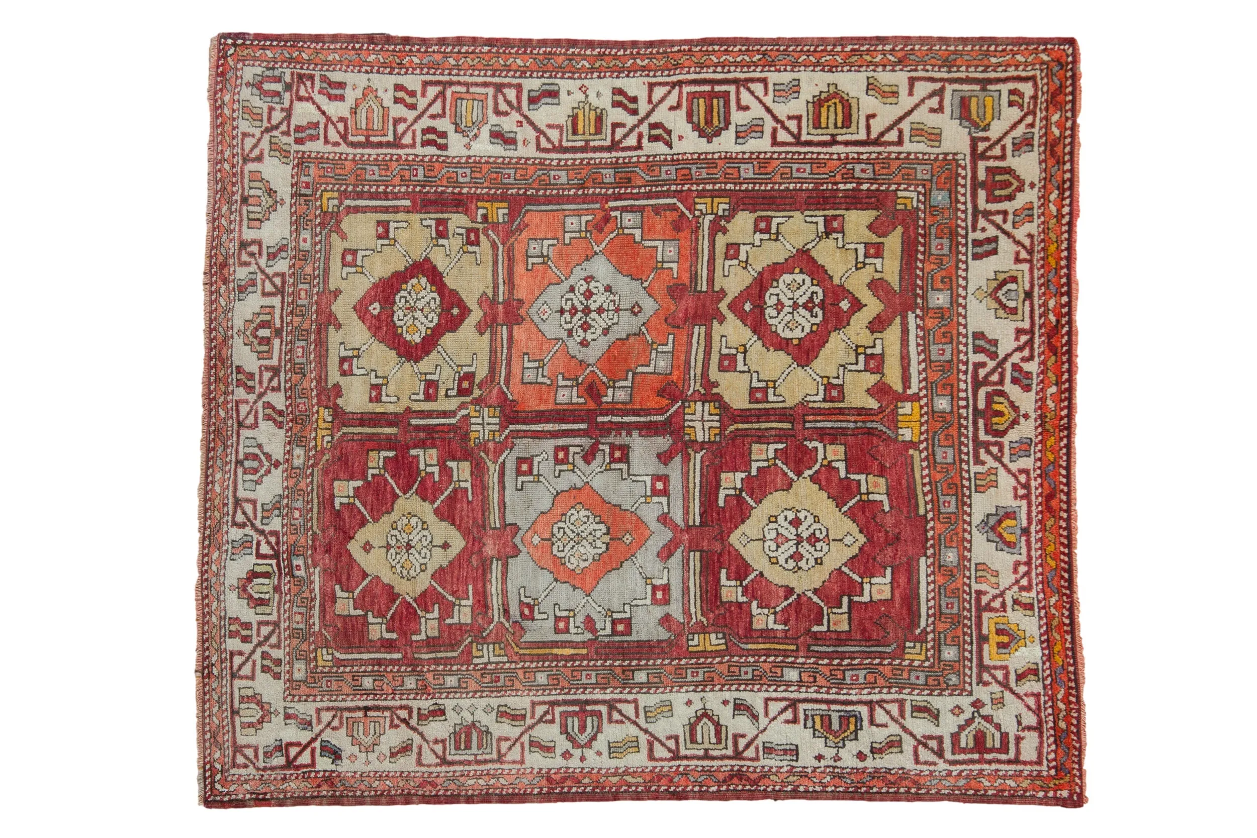5.5x6.5 Vintage Oushak Carpet