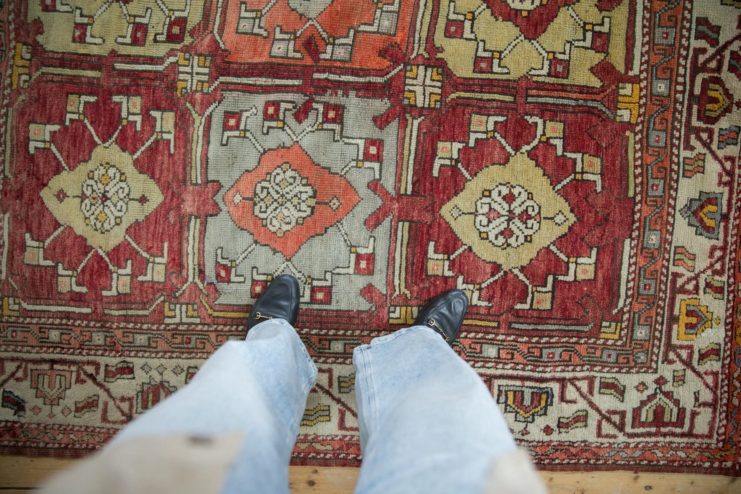 5.5x6.5 Vintage Oushak Carpet