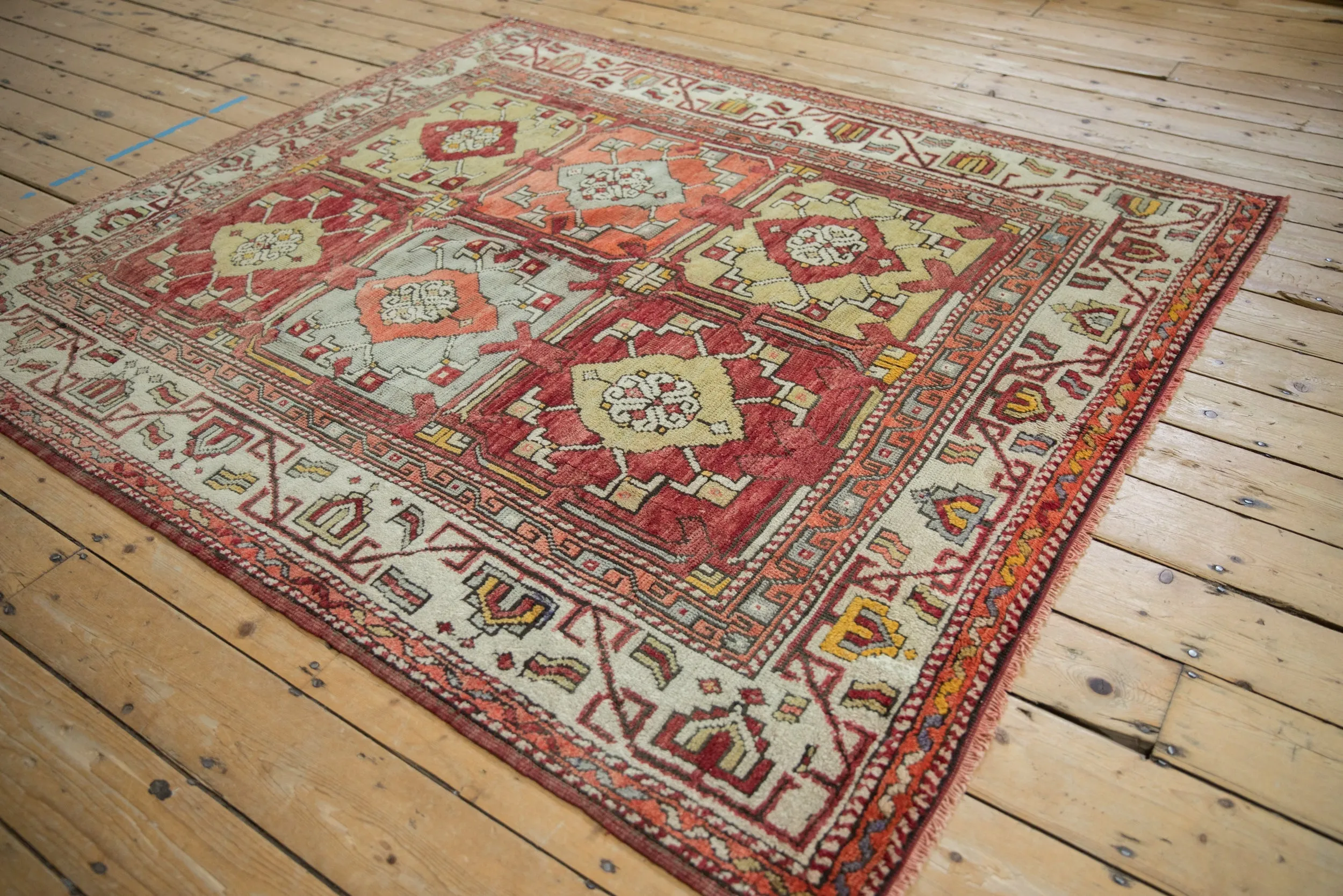5.5x6.5 Vintage Oushak Carpet