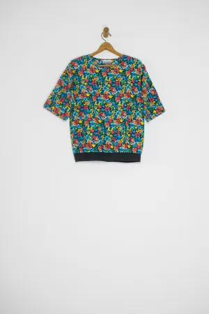 80’s FLORAL TOP / MEDIUM