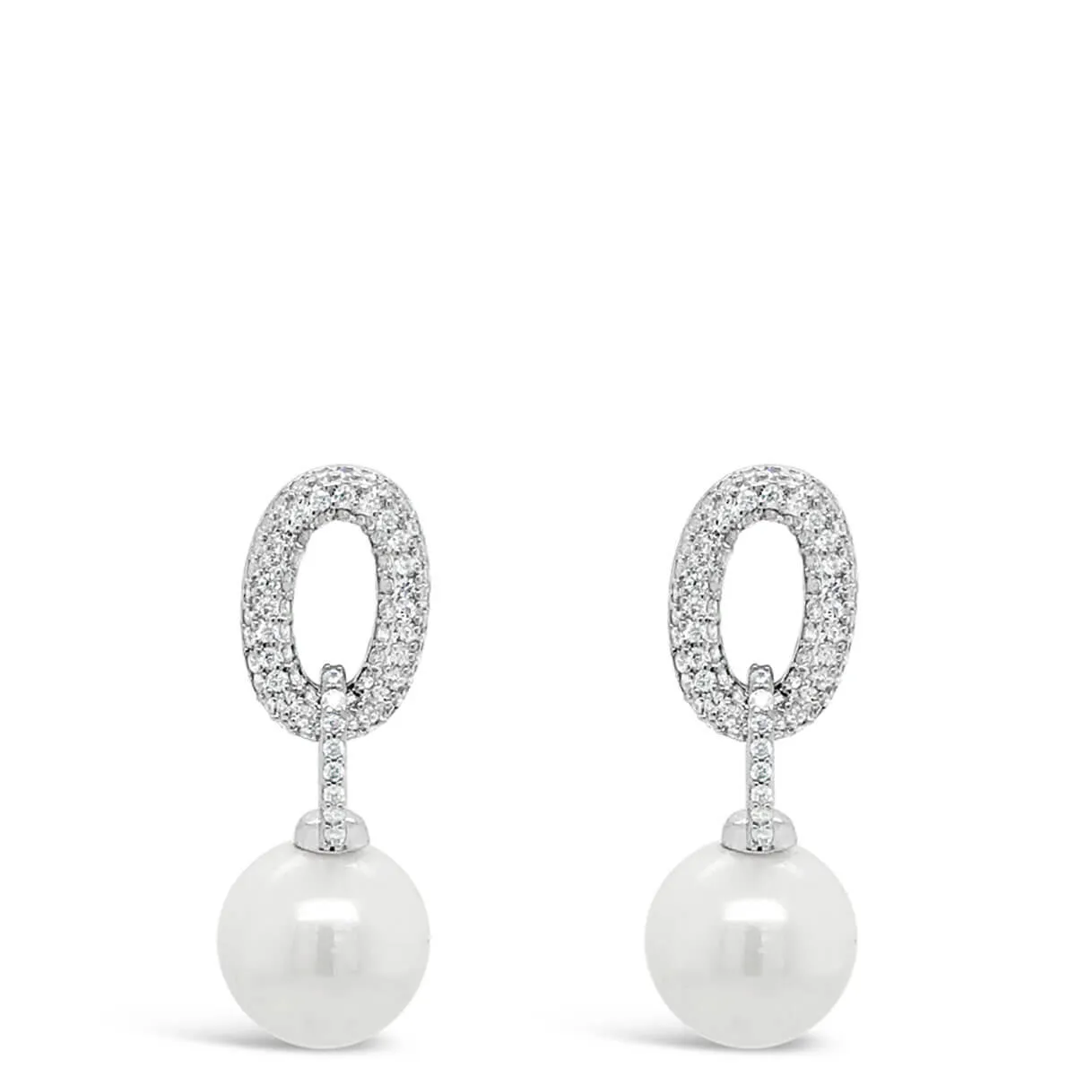 Absolute Silver Pearl Drop Earrings