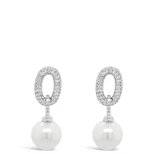 Absolute Silver Pearl Drop Earrings