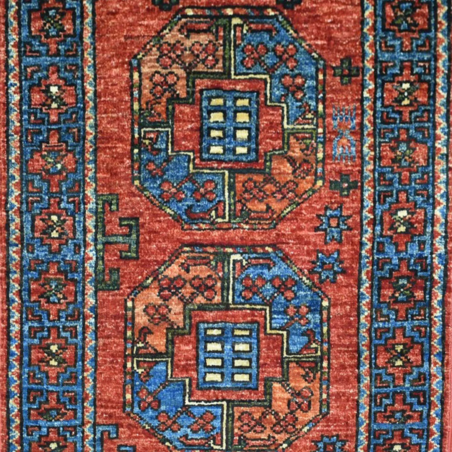 Afghan Hand-Knotted Peshawar Handmade Wool Rug (Size 2.0 X 2.10) Cwral-8988