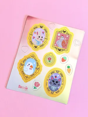 Animal Portrait Sticker Sheet