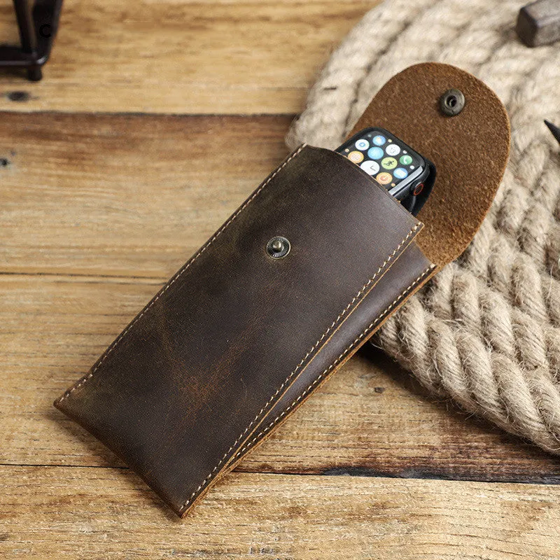 Applicable Applewatch Crazy Horse Leather Watch Cover