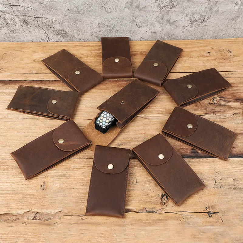 Applicable Applewatch Crazy Horse Leather Watch Cover