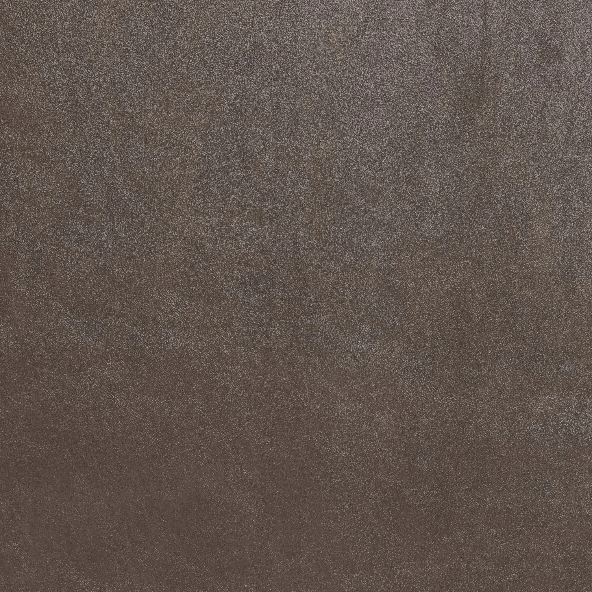 Ari 18" Leather Round Ottoman