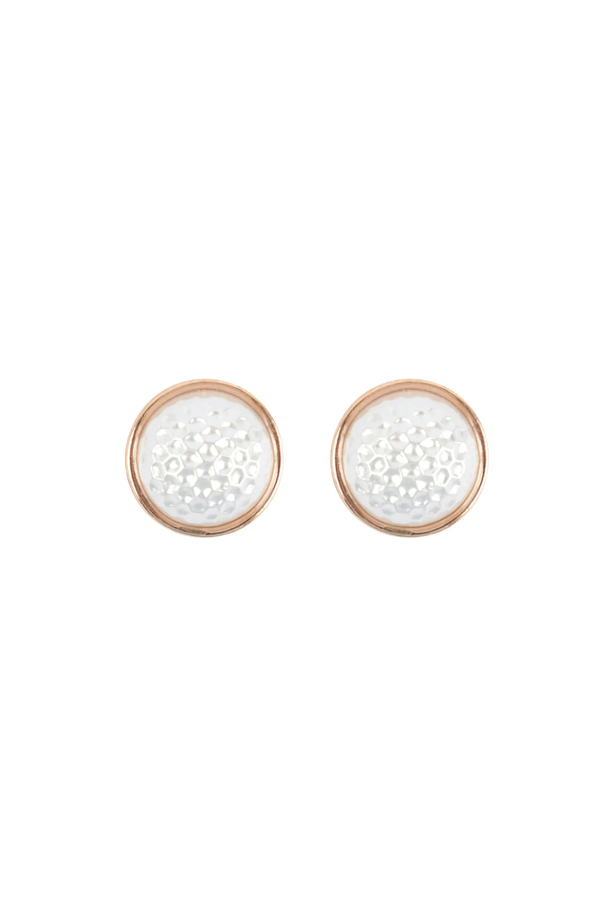 BALL SHAPED PEARL POST EARRINGS