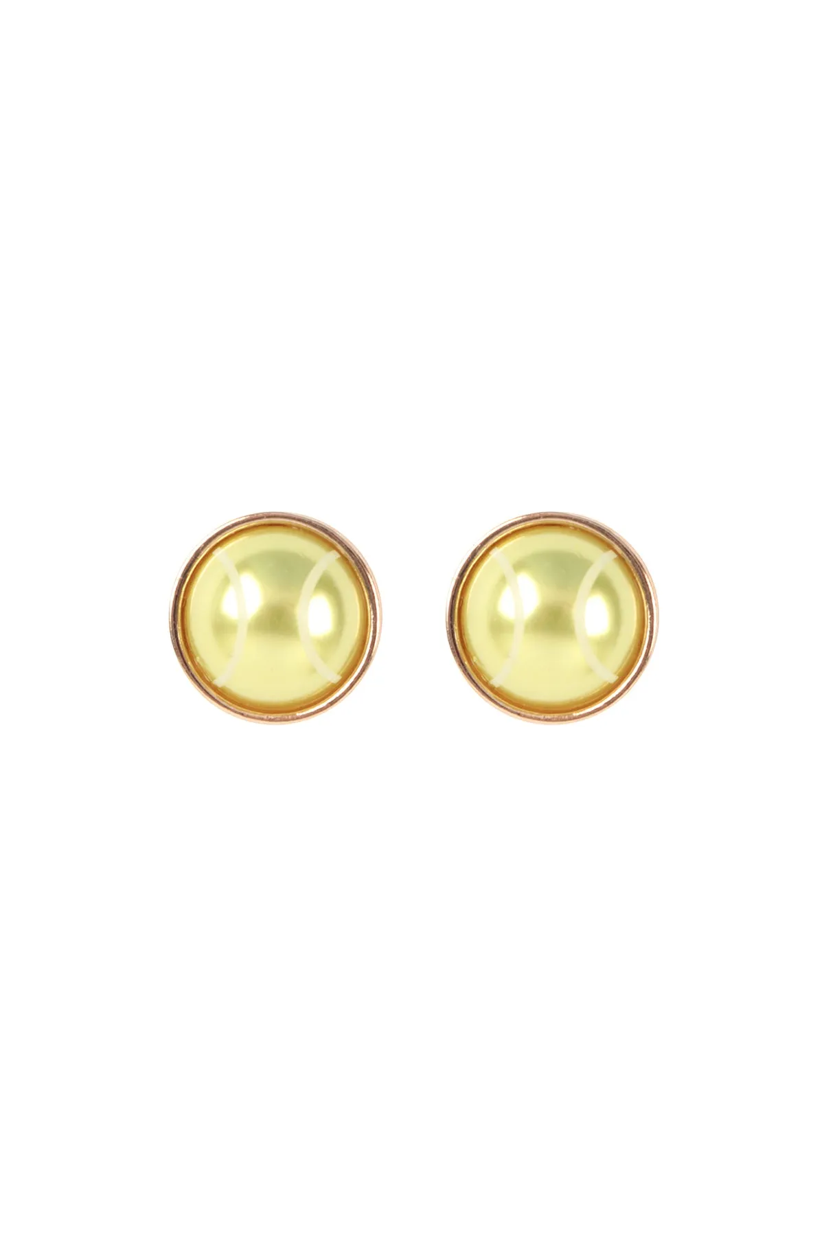 BALL SHAPED PEARL POST EARRINGS