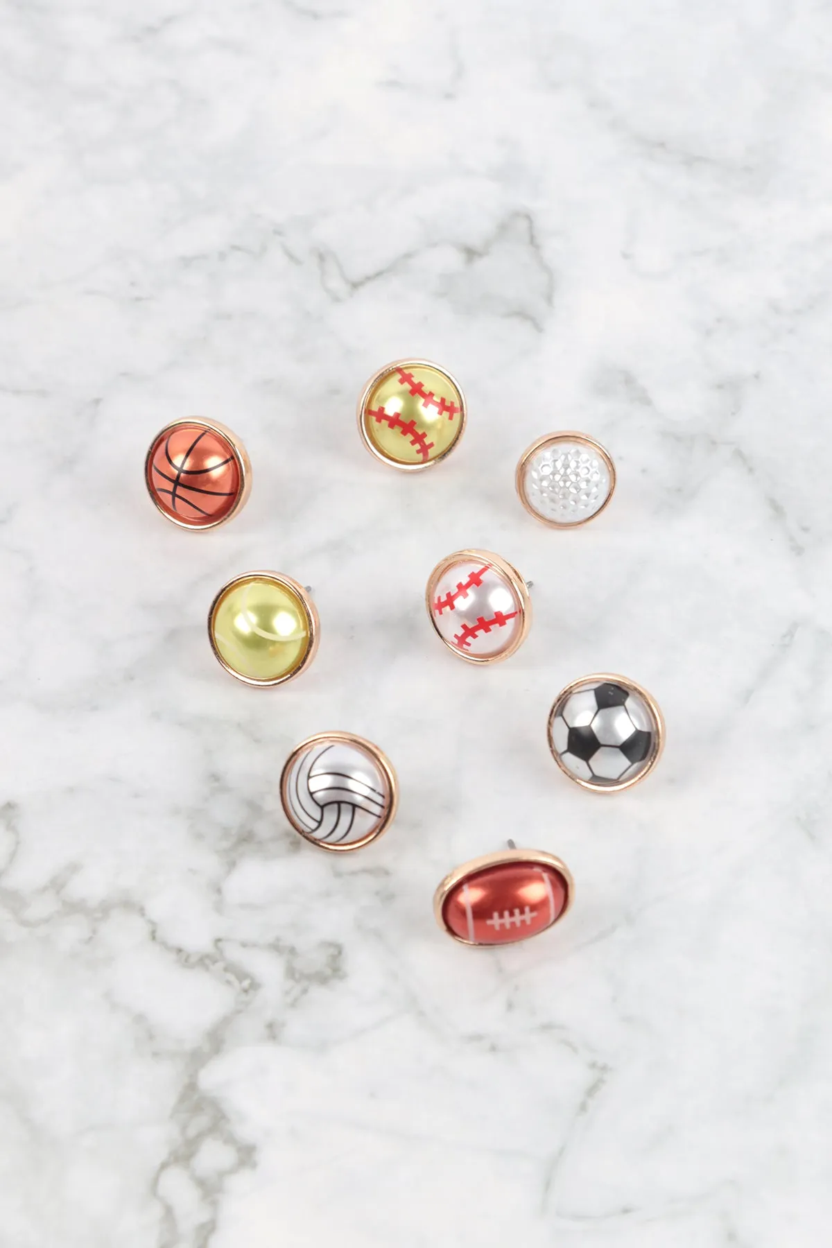BALL SHAPED PEARL POST EARRINGS