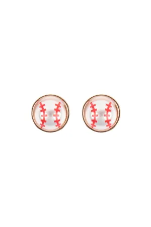 BALL SHAPED PEARL POST EARRINGS