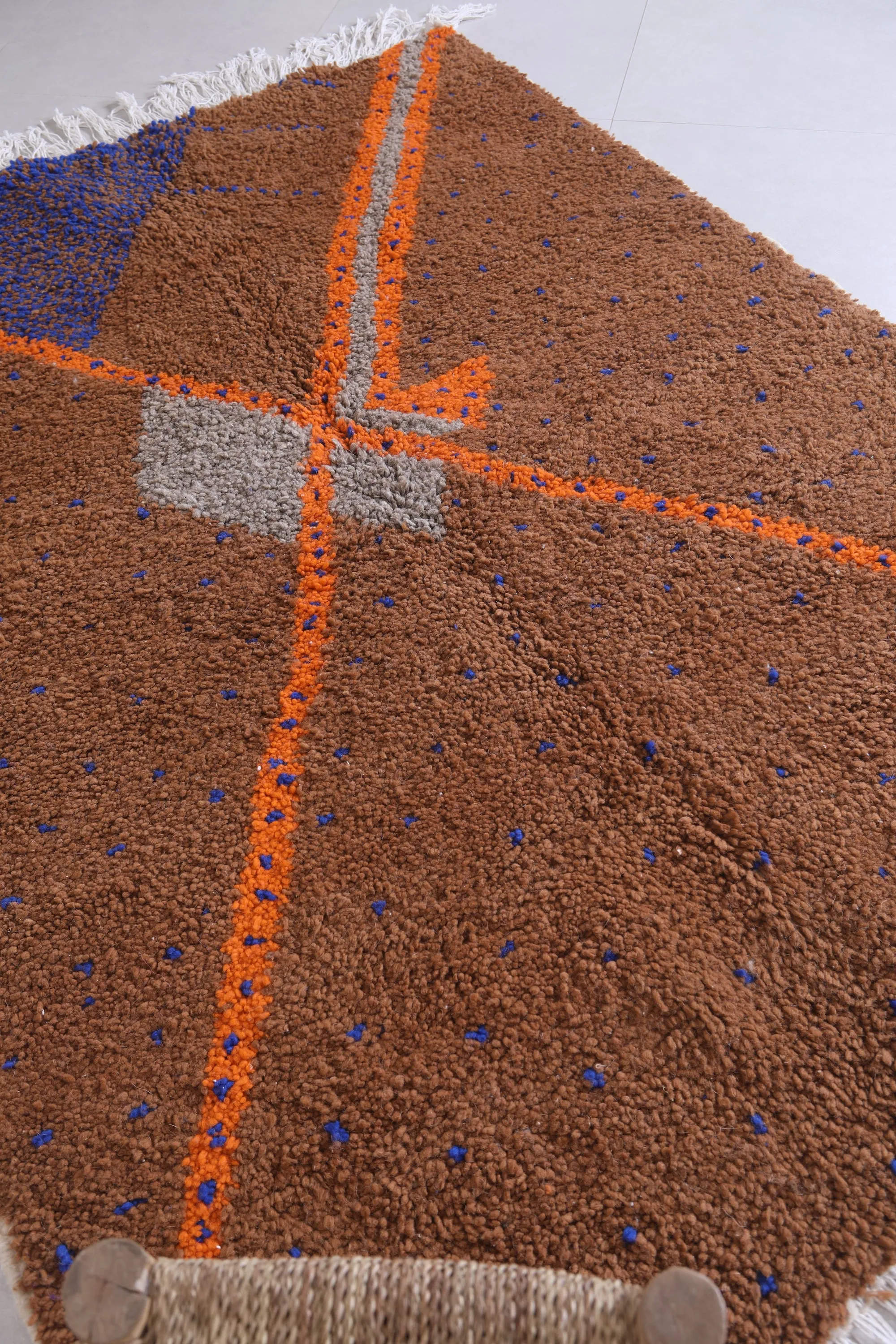 Berber Rug 4.5 x 6.3 Ft - Tribal Handmade Wool Rug