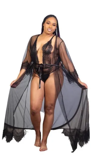Black Romance Robe