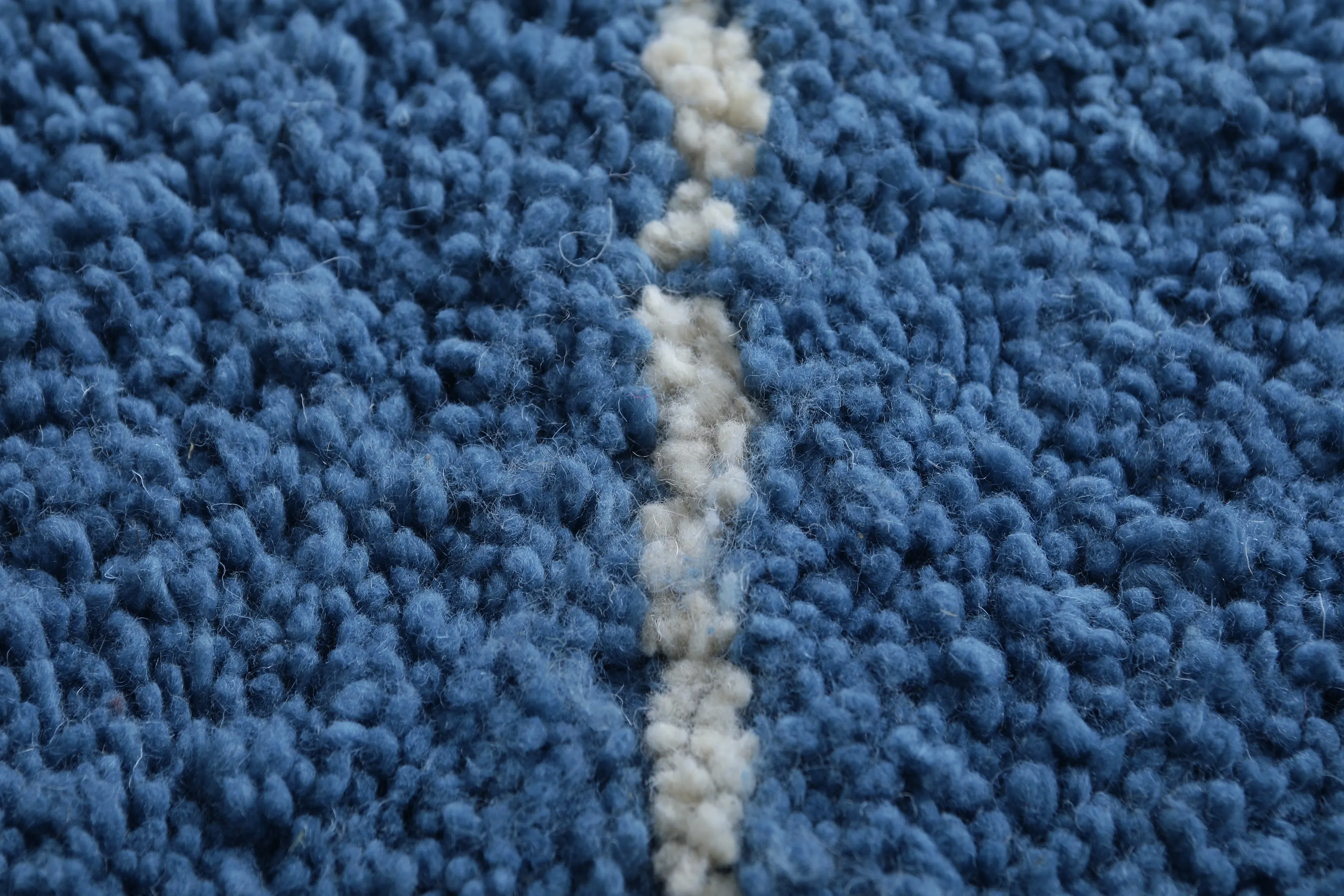 Blue Moroccan Beni ourain rug - Handmade Custom rug