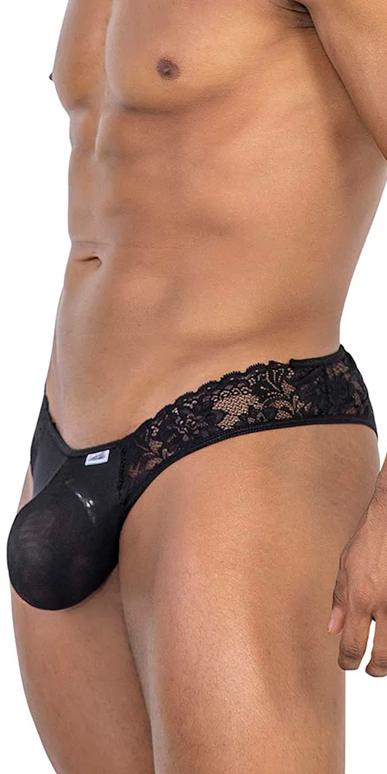 Candyman 99784 Lace Thongs Black