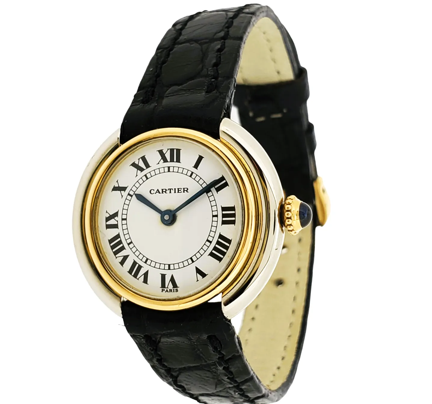 Cartier Paris Vendome  Small 2-Tone Watch26mm Manual wind ,Circa 1973-1976