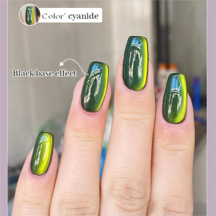 Cat Eye Nail Polish Fine Magnetic Powder Five Colors