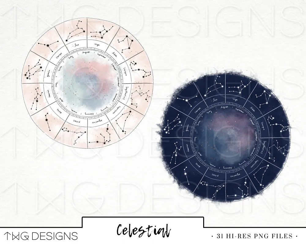 Celestial Clipart Collection