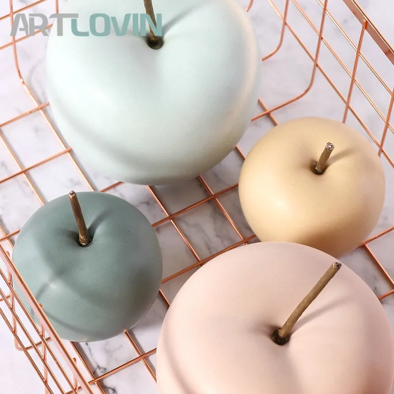 Ceramic Apple Figurines