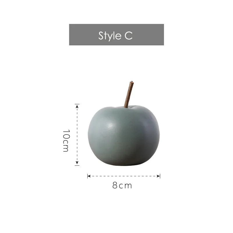 Ceramic Apple Figurines