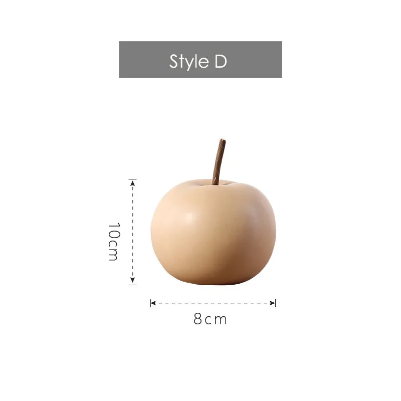 Ceramic Apple Figurines