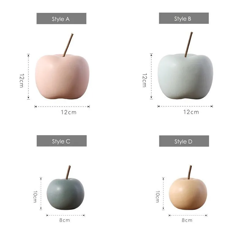 Ceramic Apple Figurines