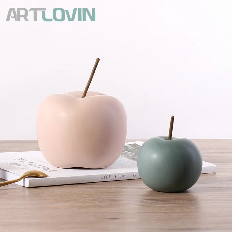 Ceramic Apple Figurines