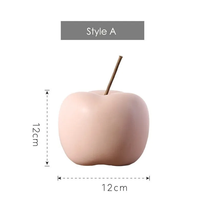 Ceramic Apple Figurines