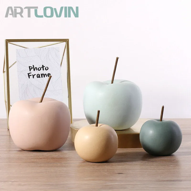 Ceramic Apple Figurines
