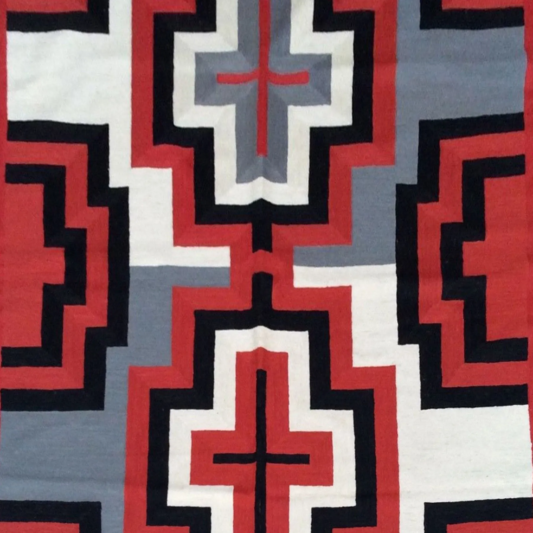 Chain-Stitched Kashmir Southwestern Handmade Wool Rug (Size 4.0 X 6.0) Brrsf-1047
