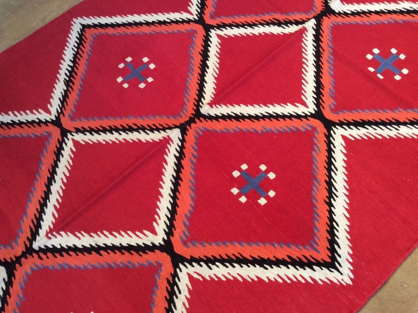 Chain-Stitched Southwestern Kashmir Handmade Wool Rug (Size 4.0 X 6.0) Brrsf-915