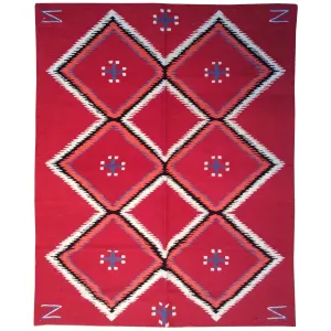 Chain-Stitched Southwestern Kashmir Handmade Wool Rug (Size 4.0 X 6.0) Brrsf-915