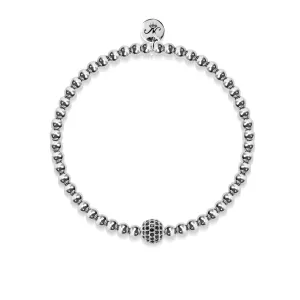 Charismatic | Silver | Black Cubic Zirconia Crystals | Expression Bracelet