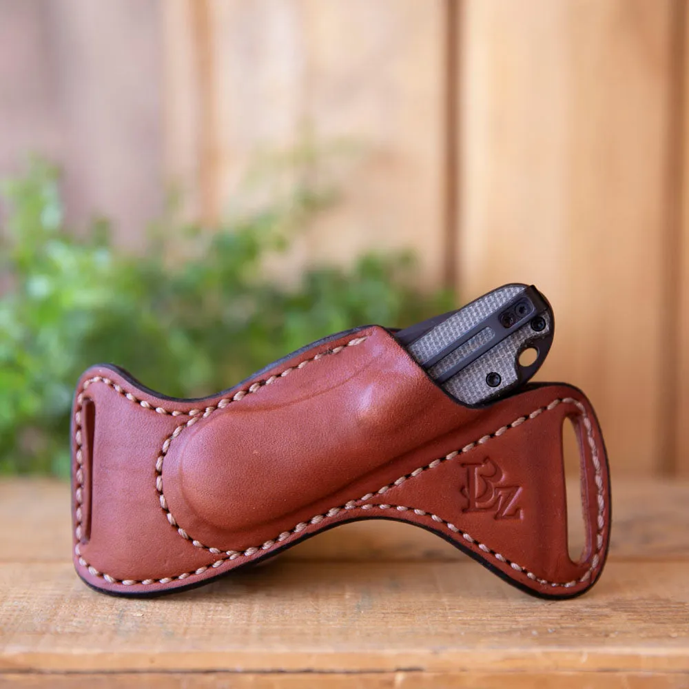 Civivi Elementum with Leather Bishops Scout Carry Sheath