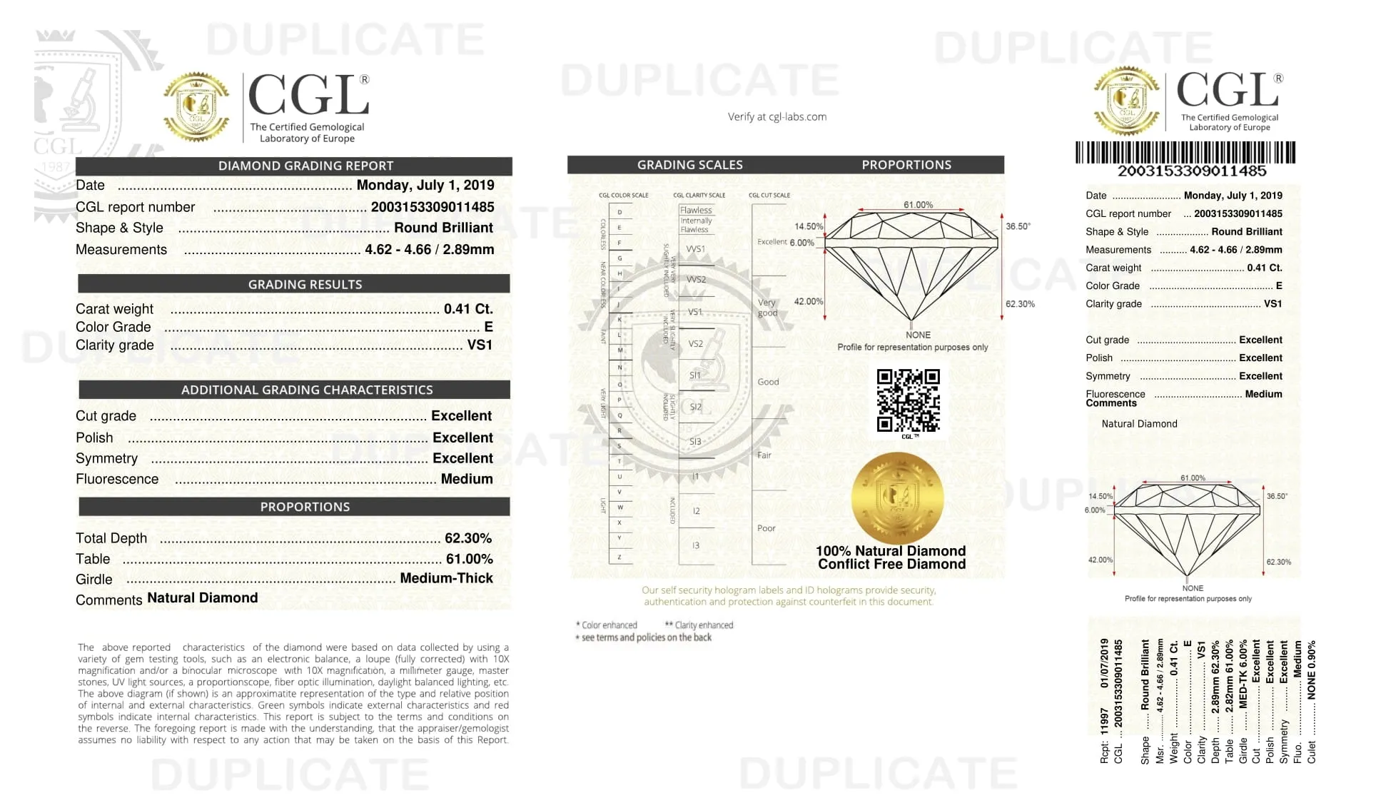 Classic Diamond Studs - 0.8 Carat