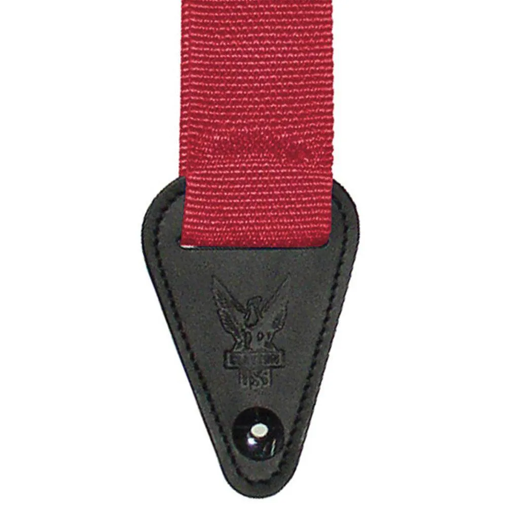Clayton Inner Lock Guitar Strap ~ Red