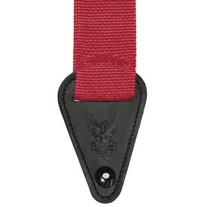 Clayton Inner Lock Guitar Strap ~ Red