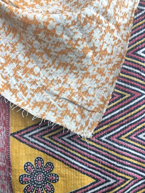 Cotton Kantha Scarf