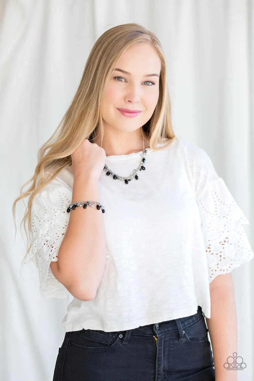 Courageously Catwalk - Multi Black Necklace - Paparazzi Accessories