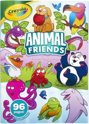 Crayola 96 Page Colouring Book – Animal Friends
