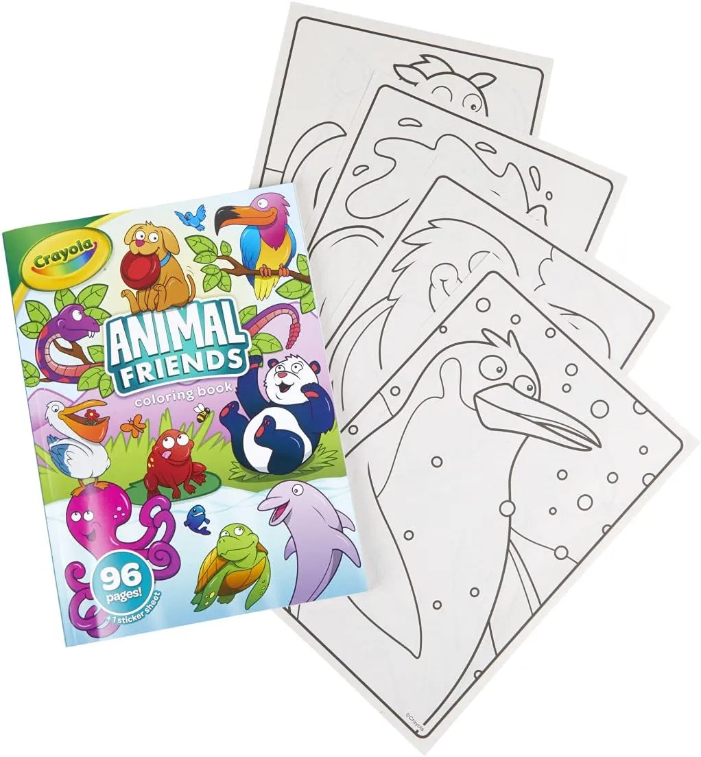 Crayola 96 Page Colouring Book – Animal Friends